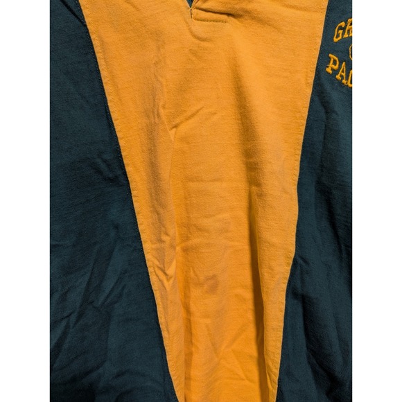 Green Bay Packers Long Sleeve Rugby Shirt Mens NFL The Edge 1992 - Picture 6 of 6